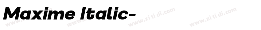 Maxime Italic字体转换